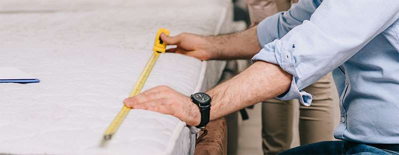 Measuring a semi truck mattress