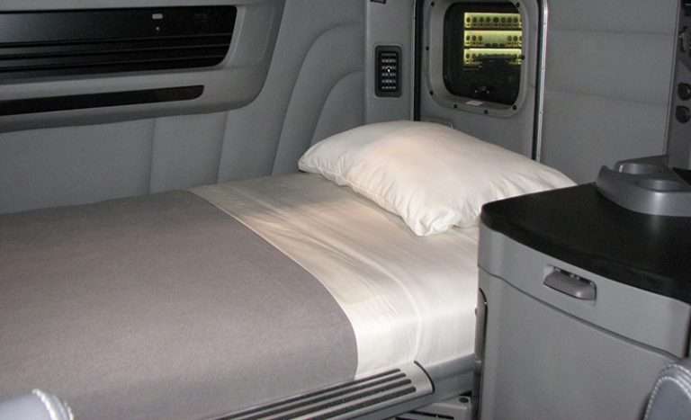 semi truck sleeper mattress size